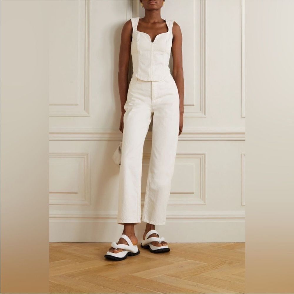 Mara Hoffman NWT Cropped Corset Milla Denim Top
Size 8 MSRP $350 - Picture 2 of 7